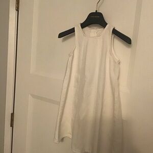 Zara Kids White Casual Dress.Size 6/7 Brand New 100%cotton